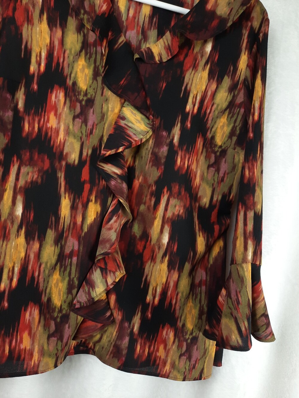 Investments Riley Women's Ruffle Front Blouse - Picture 6 of 14